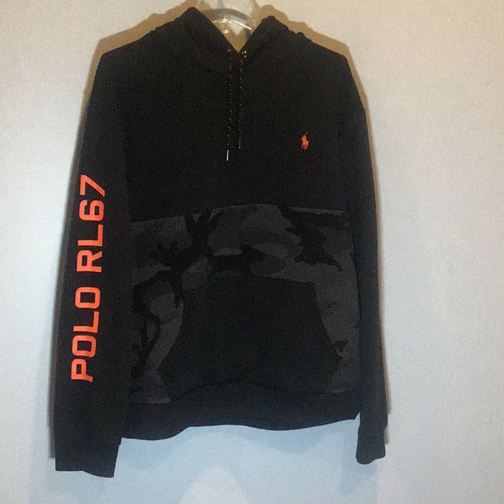 Polo hoodie sweatshirt camouflage